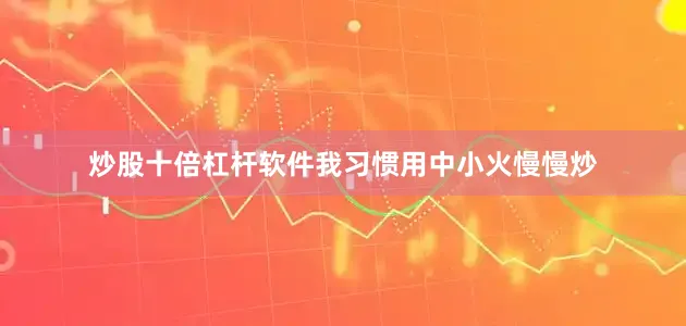 炒股十倍杠杆软件我习惯用中小火慢慢炒